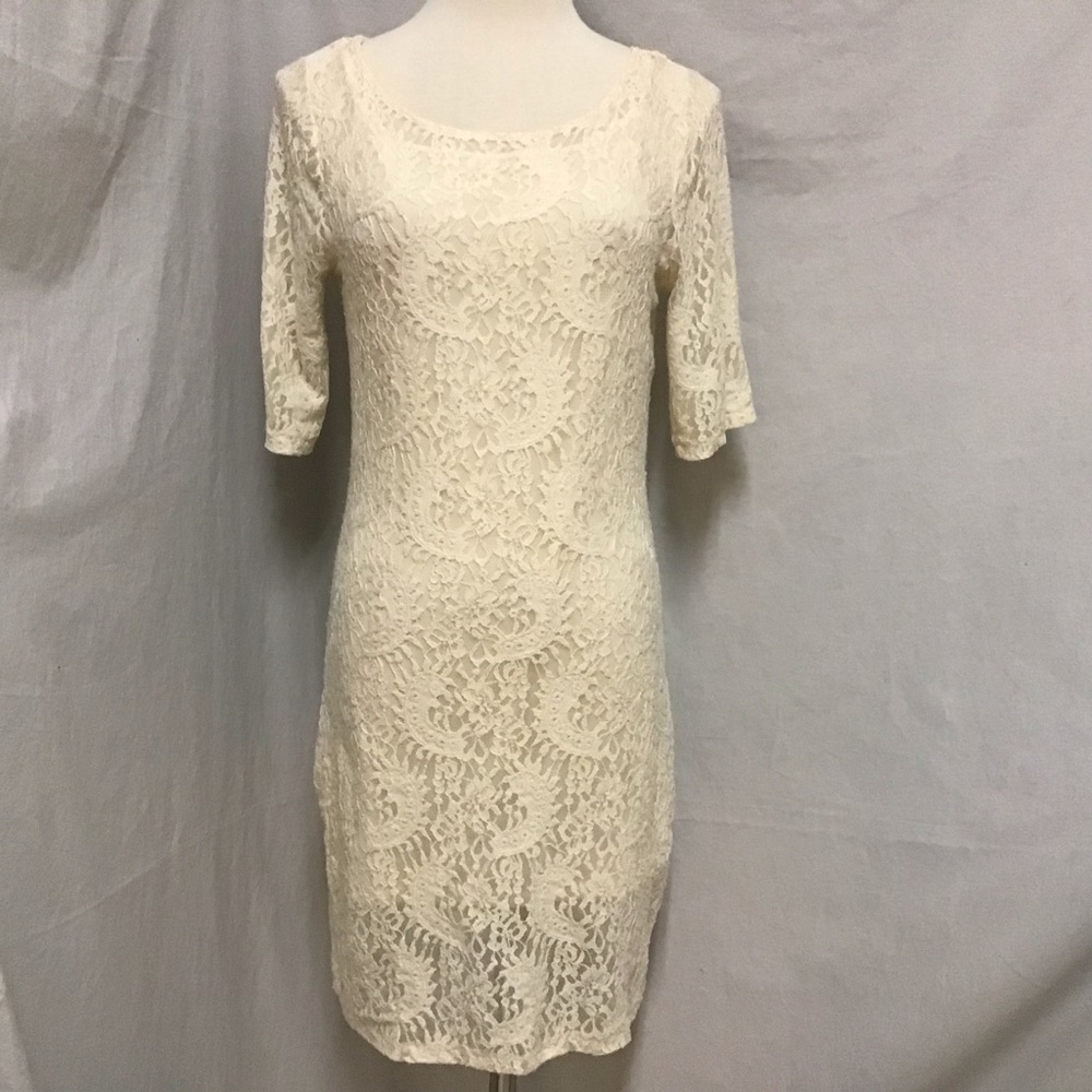 Lace Overlay Bodycon